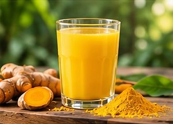 Ly nước tinh bột nghệ pha mật ong